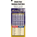 Magnetic Business Card Sports Schedule/ Football